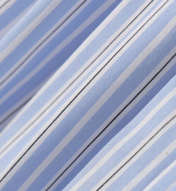 SHIPS for women「【WEB限定】〈手洗い可能〉ストライプ サイド タック ワンピース」|ワンピース|