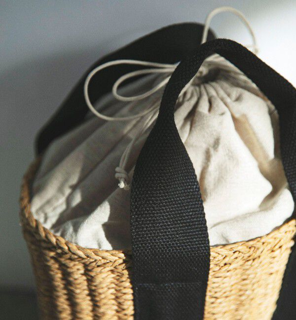 quaranciel「quaranciel: バイカラー テープハンドル ペーパー トート バッグ」|トートバッグ|