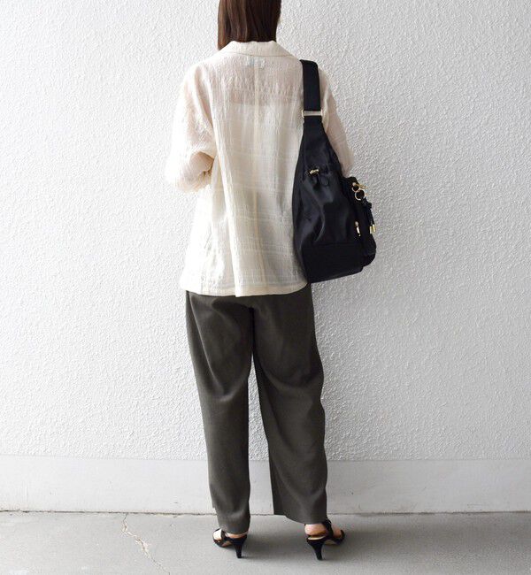 SHIPS any「SHIPS any:〈手洗い可能〉シアー チェック ルーズ テーラード シングル ジャケット」|テーラードジャケット|