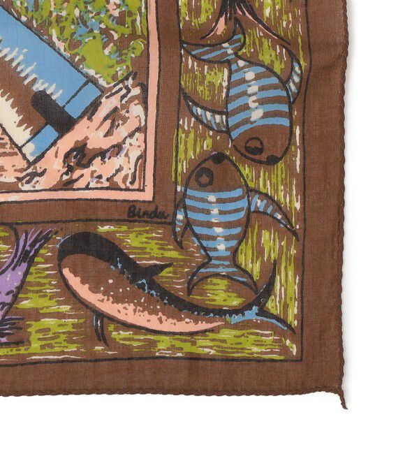 SHIPS any「BINDU:〈手洗い可能〉アカプルコ マップ スカーフ」|バンダナ・スカーフ|