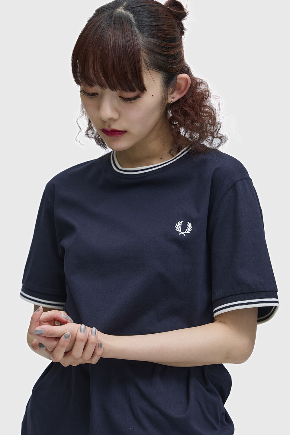 FRED PERRY 「Twin Tipped T-Shirt」|Tシャツ・カットソー|NAVY