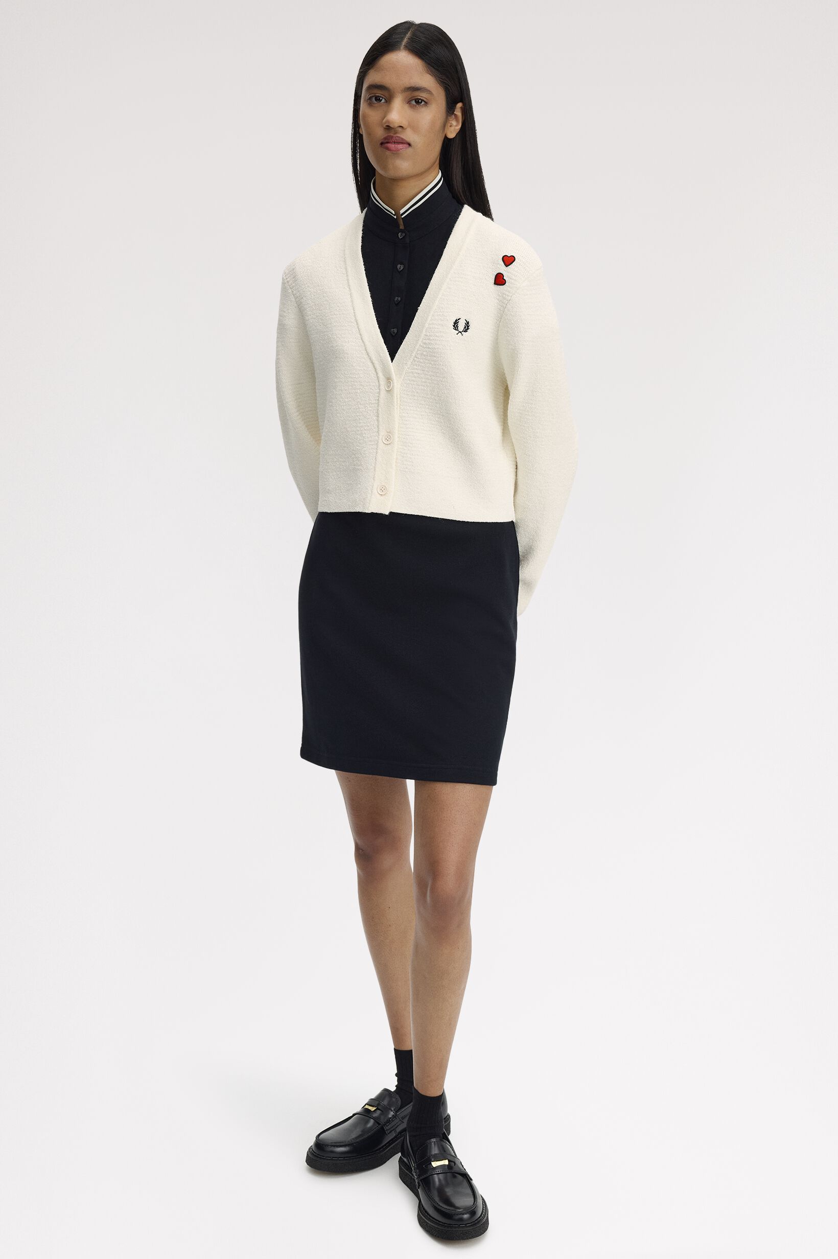 FRED PERRY 「Amy Winehouse Textured Knit Cardigan」|カーディガン|