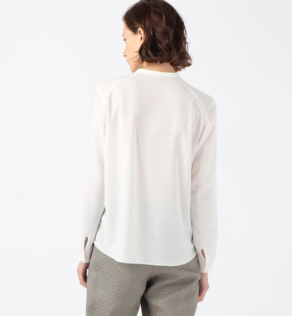 TOMORROWLAND collection「ポリエステルアムンゼン ボウタイブラウス」|シャツ・ブラウス|