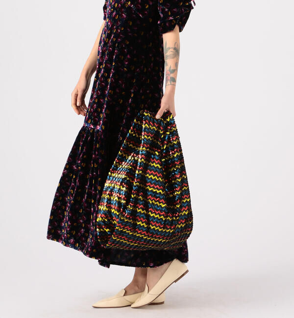 TOMORROWLAND GOODS「【別注】ASHISH&times;TOMORROWLAND スパンコールプライマリージグザグショッピングバッグ」|ハンドバッグ|