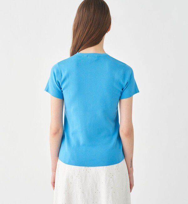 Ballsey「ハイゲージコットン ハーフスリーブプルオーバー」|ニット・セーター|