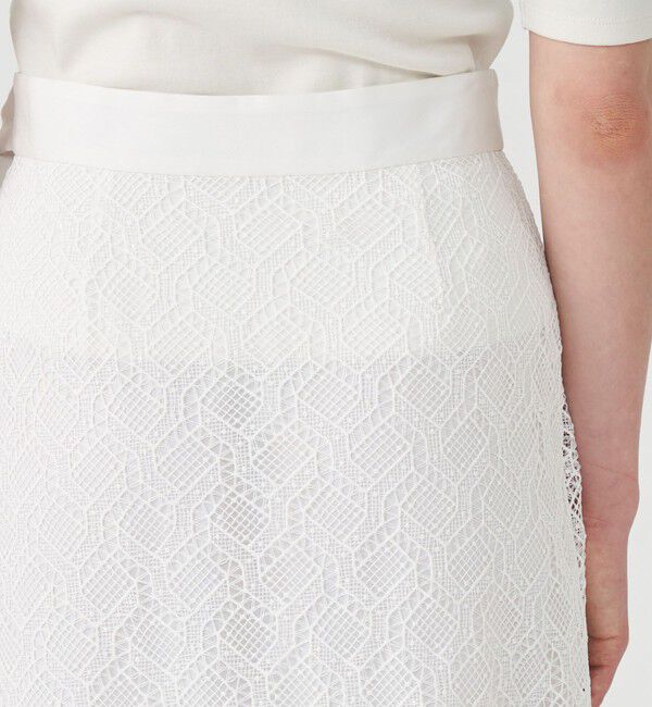 Ballsey「ジオメトリックレース ラップロングスカート」|タイト|