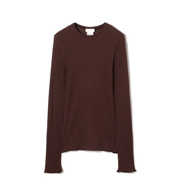 Ballsey「コットンシルクリブ クルーネックプルオーバー」|Tシャツ・カットソー|49 ダークブラウン
