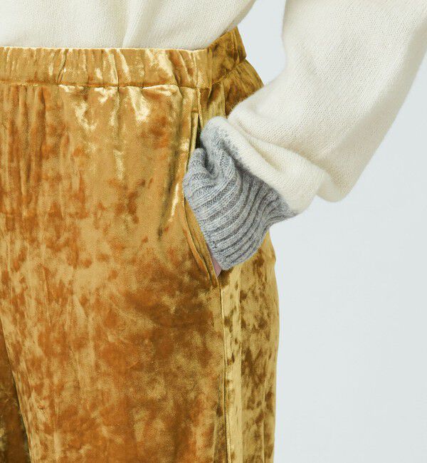 MACPHEE「クラッシュベロア イージーワイドパンツ」|その他|