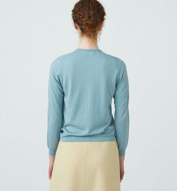 Ballsey「スーパーエクストラファインウール クルーネックカーディガン」|カーディガン|