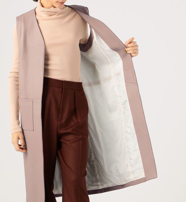 TOMORROWLAND BUYING WEAR「CINQUANTA ラムレザーロングジレ」|ダウンベスト・ベスト|