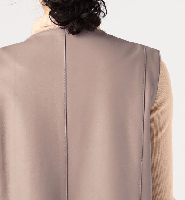 TOMORROWLAND BUYING WEAR「CINQUANTA ラムレザーロングジレ」|ダウンベスト・ベスト|