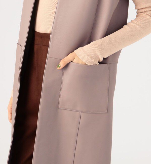 TOMORROWLAND BUYING WEAR「CINQUANTA ラムレザーロングジレ」|ダウンベスト・ベスト|