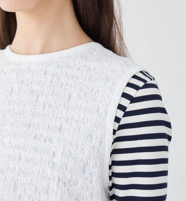 TOMORROWLAND collection「シャーリングフラワー フロンタブルトップス」|その他|