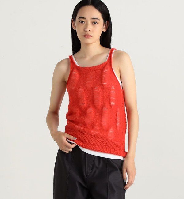 Edition「ベビーアルパカ ニットキャミソール」|キャミソール|