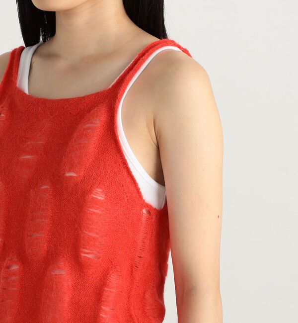 Edition「ベビーアルパカ ニットキャミソール」|キャミソール|