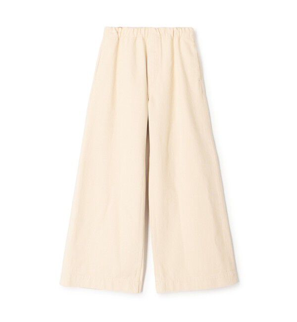 GALERIE VIE「シーアイランドカラーデニム イージーフレアパンツ」|デニム|11 ホワイト