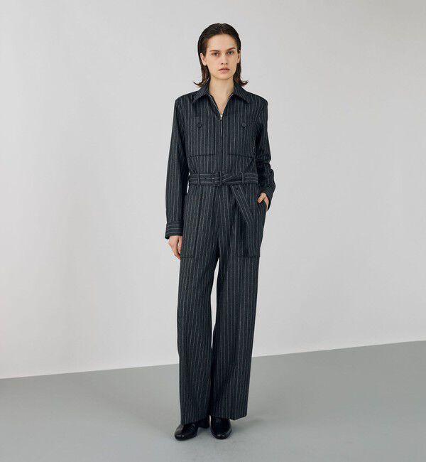 DES PRES「ウールカシミヤポプリンメルトン ジャンプスーツ」|オールインワン|