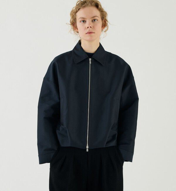 GALERIE VIE「シェイプメモリーウェザー タックヘムブルゾン」|ブルゾン・スタジャン|