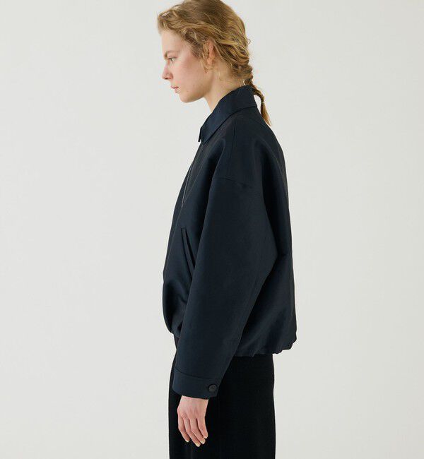 GALERIE VIE「シェイプメモリーウェザー タックヘムブルゾン」|ブルゾン・スタジャン|