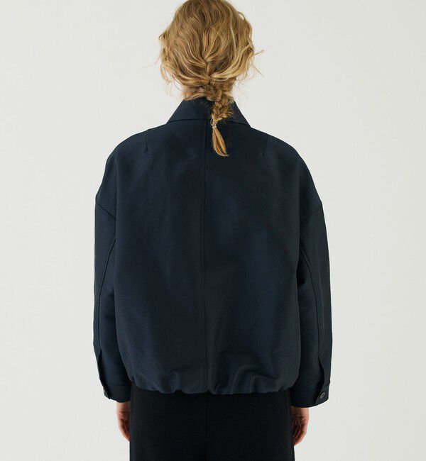 GALERIE VIE「シェイプメモリーウェザー タックヘムブルゾン」|ブルゾン・スタジャン|