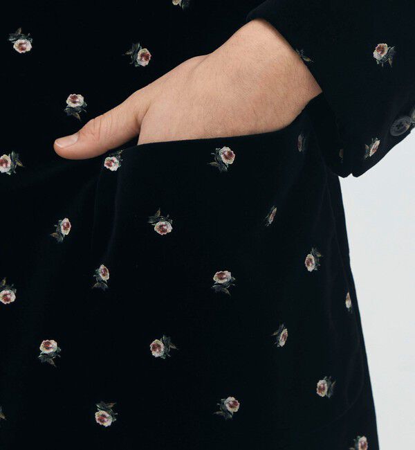 CABaN「CABaN ベロアローズプリント テーラードジャケット」|テーラードジャケット|