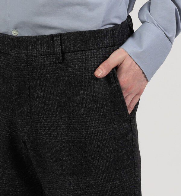 TOMORROWLAND MENS「ウールコットンダブルジャガード  シャーリングパンツ」|スラックス|