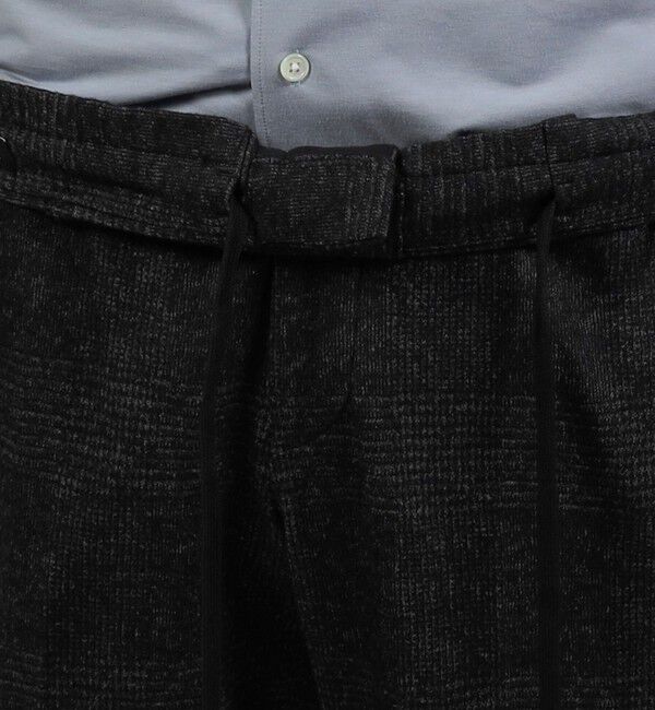 TOMORROWLAND MENS「ウールコットンダブルジャガード  シャーリングパンツ」|スラックス|