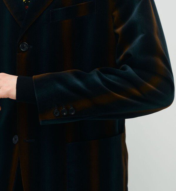 CABaN「CABaN ベロア グラデーションストライプ テーラードジャケット」|テーラードジャケット|