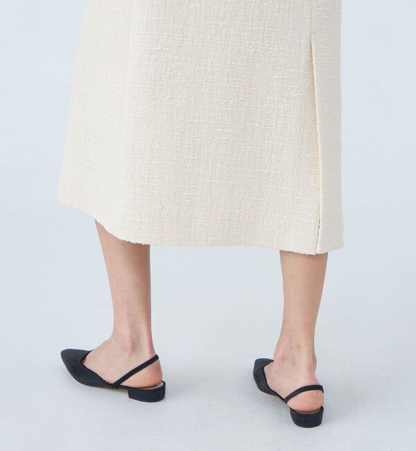 Ballsey「スラブコットンツイード Vクルージャンパースカート」|ジャンパースカート|