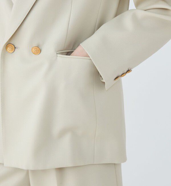 MACPHEE「ウールギャバジン ダブルブレストジャケット」|テーラードジャケット|