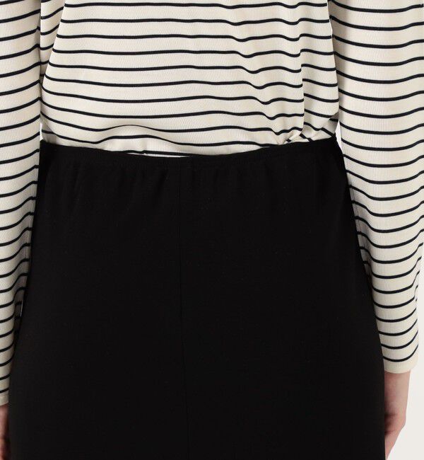 DES PRES「ライトダブルクロス エラスティックストレートスカート」|タイト|