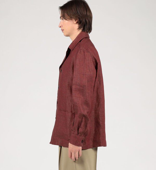 TOMORROWLAND MENS「TOMORROWLAND PILGRIM リネン ハンドカバーシャツ」|ブルゾン・スタジャン|