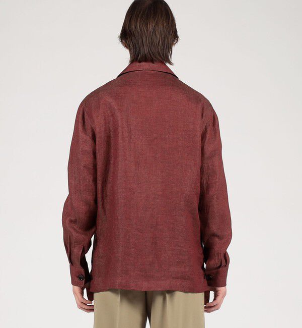 TOMORROWLAND MENS「TOMORROWLAND PILGRIM リネン ハンドカバーシャツ」|ブルゾン・スタジャン|