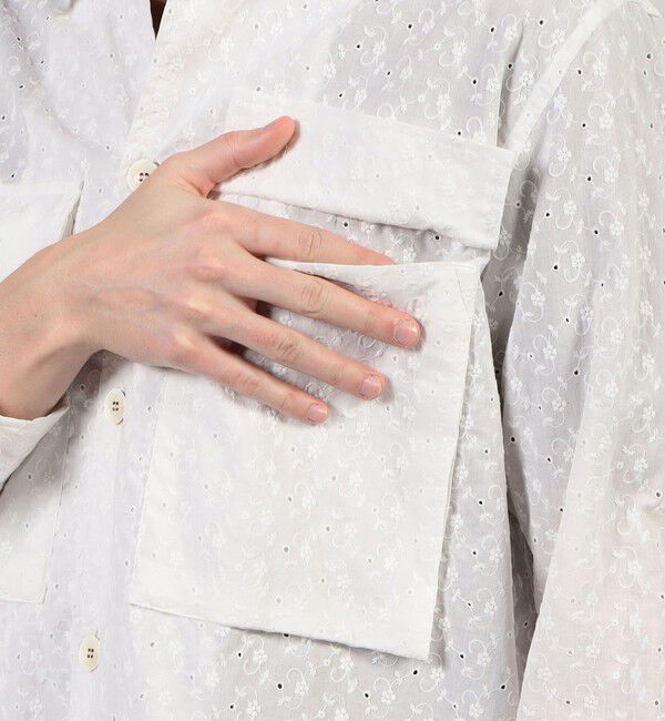 TOMORROWLAND MENS「【別注】GUY ROVER エンブロイダリー オーバーシャツ」|ブルゾン・スタジャン|