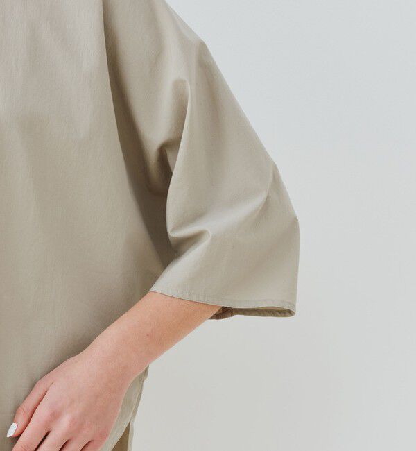 GALERIE VIE「コットンツイル クルーネックドルマン プルオーバーシャツ」|シャツ・ブラウス|