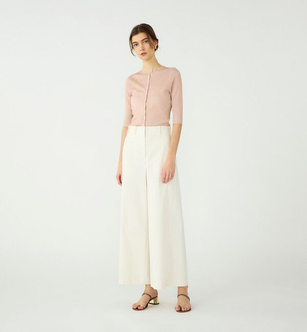 Ballsey「マーセライズドコットン クルーネックカーディガン」|カーディガン|