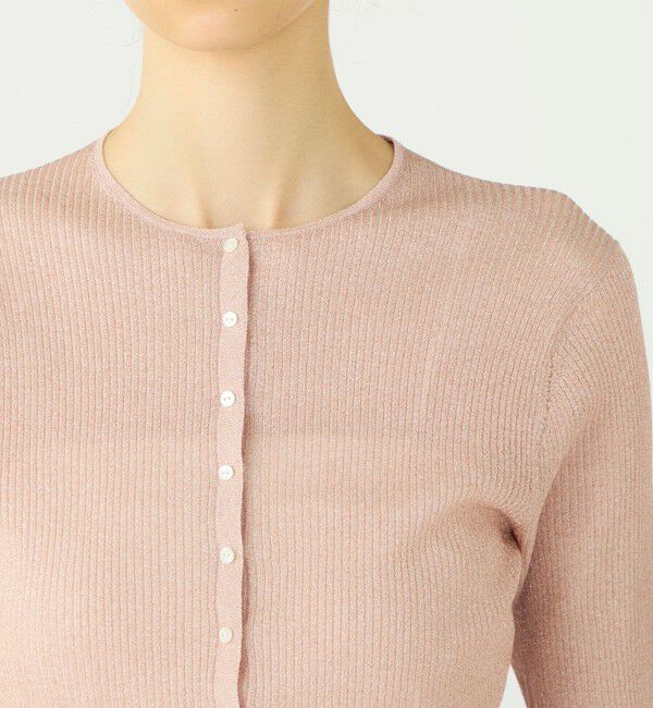 Ballsey「マーセライズドコットン クルーネックカーディガン」|カーディガン|