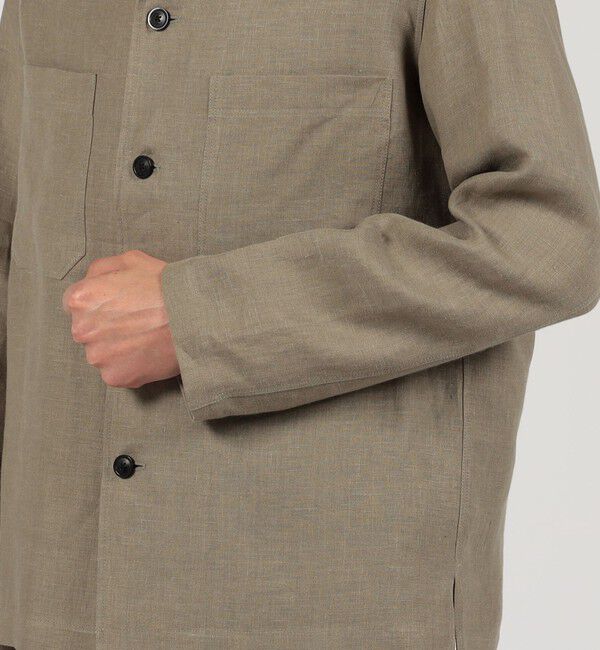 TOMORROWLAND MENS「ベルジャンリネン シャツブルゾン LIBECO」|ブルゾン・スタジャン|