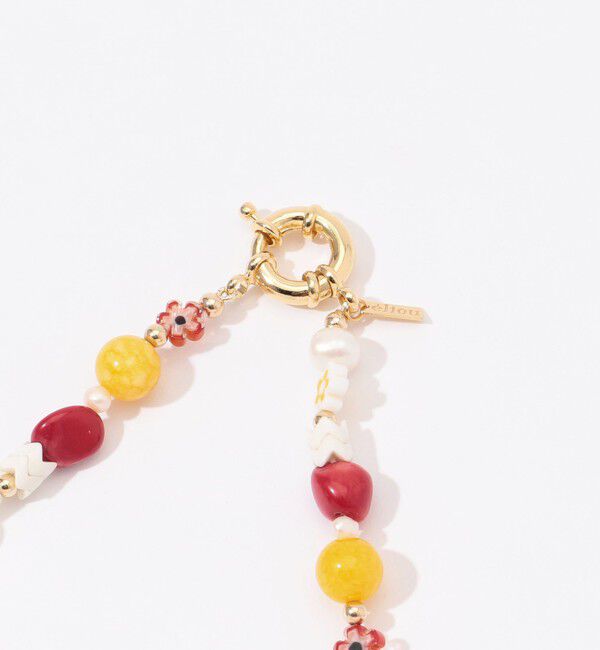 TOMORROWLAND GOODS「【別注】eliou パール&times;ビーズ ネックレス」|ネックレス|