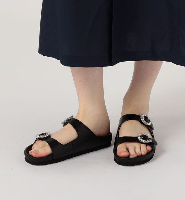 TOMORROWLAND GOODS「TOMORROWLADN ビジュー フットベットサンダル」|サンダル|