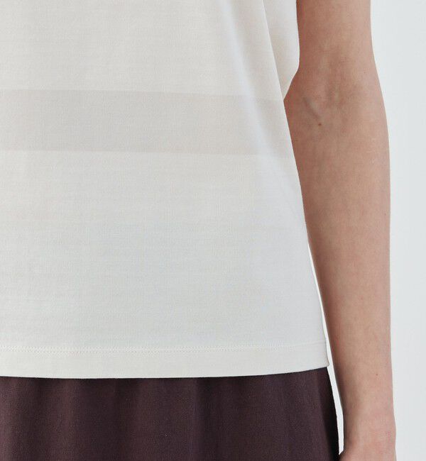 GALERIE VIE「ファインコットン ノースリーブプルオーバー」|Tシャツ・カットソー|