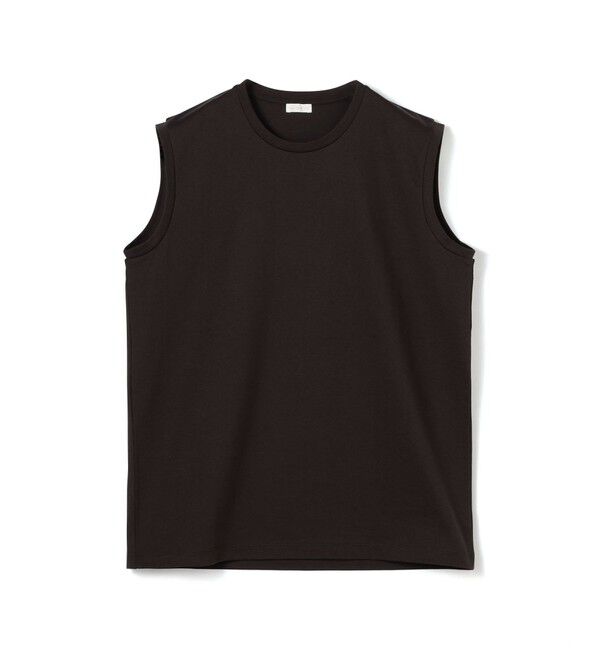 GALERIE VIE「ファインコットン ノースリーブプルオーバー」|Tシャツ・カットソー|17 チャコールグレー