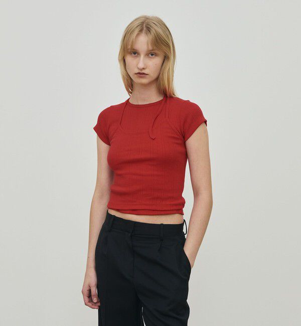 DES PRES「アイレットジャージー ホルターネック キャミソール」|キャミソール|