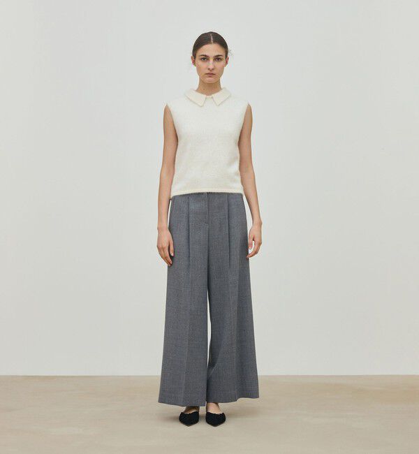 DES PRES「フォックスカシミヤ スリーブレスプルオーバー」|ニット・セーター|