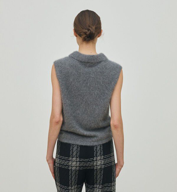 DES PRES「フォックスカシミヤ スリーブレスプルオーバー」|ニット・セーター|