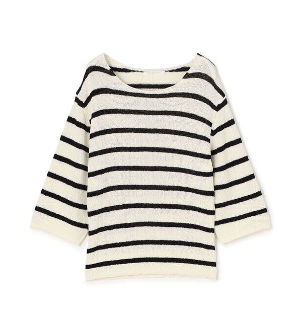 GALERIE VIE「ペーパーウール ラウンドネックプルオーバー」|ニット・セーター|16 ホワイト系