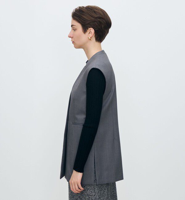 TOMORROWLAND collection「ウーステッドカルゼ キザミカラージレ」|ベスト・ジレ|