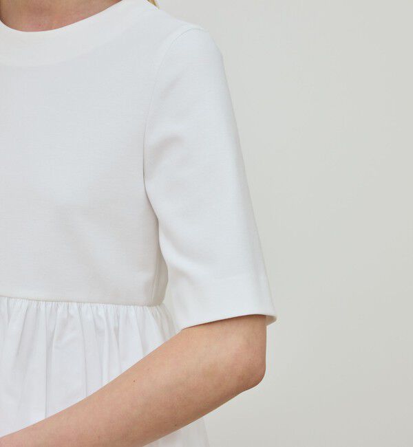 DES PRES「コットンタイプライター コンビバルーンプルオーバー」|シャツ・ブラウス|