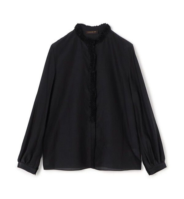 TOMORROWLAND collection「コットンシルクローン ロングスリーブブラウス」|シャツ・ブラウス|69 ネイビー