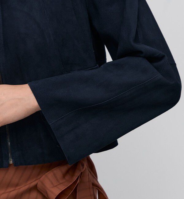 BACCA「ゴートスエード ショートジップブルゾン」|ブルゾン・スタジャン|